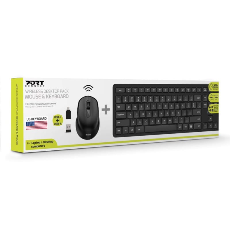 PORT KB Combo Wireless Keyboard + Mouse