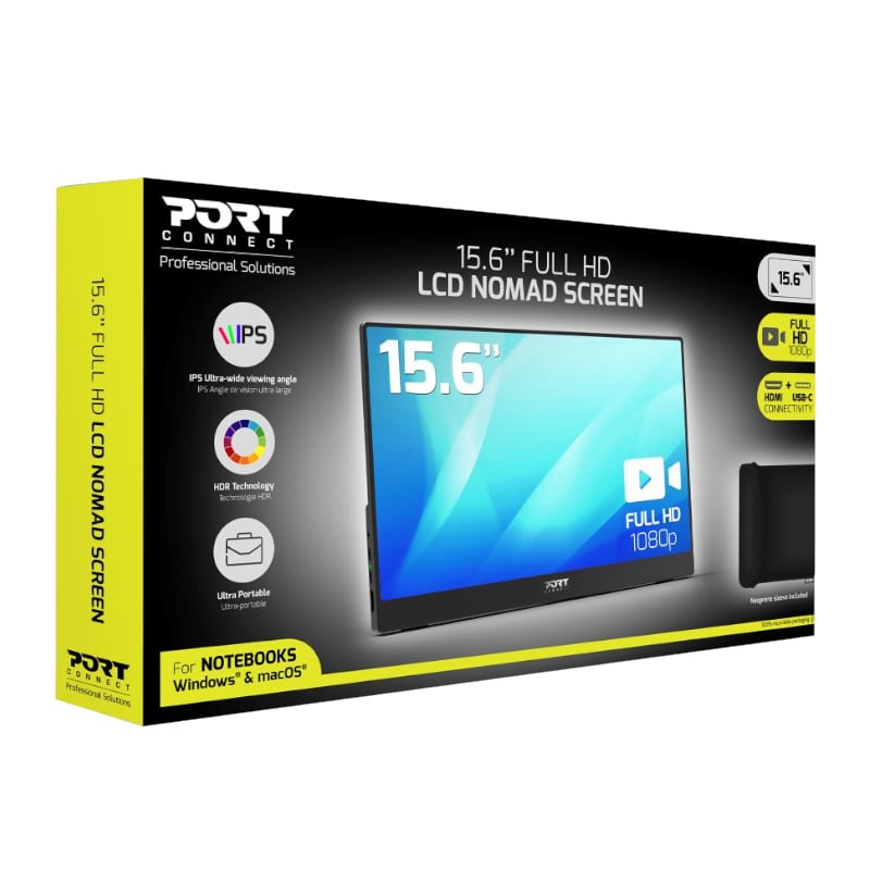 Port Portable Monitor 15.6" FHD - Non Touch