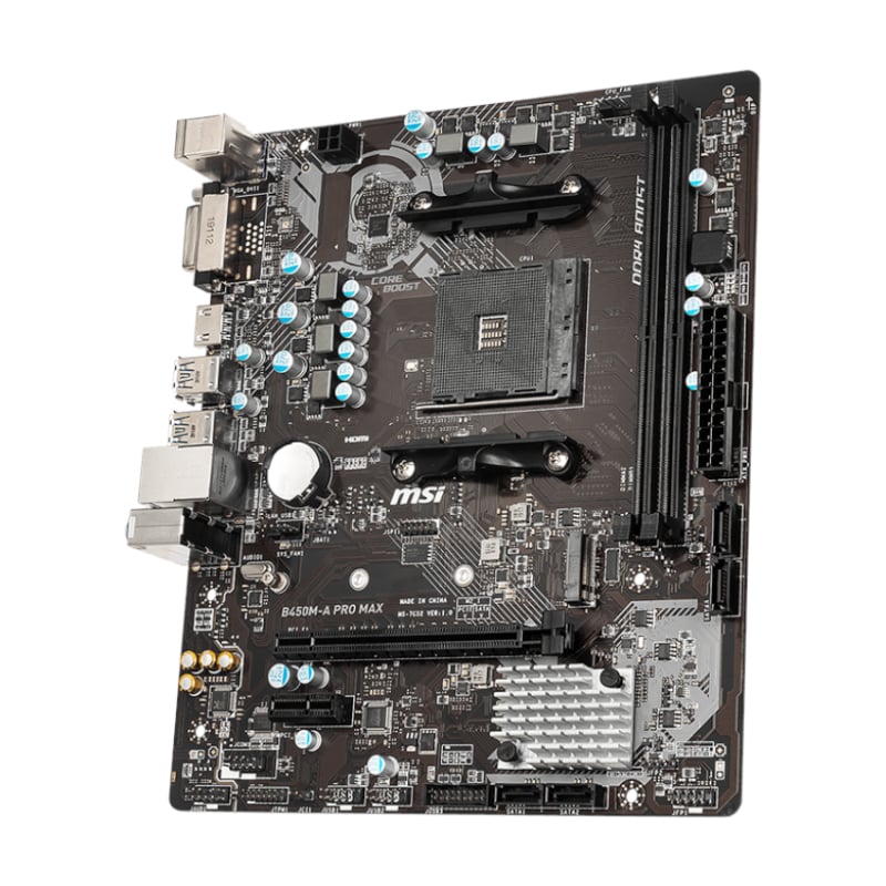 MSI B450M-APRO MAX AMD AM4 MATX Gaming Motherboard