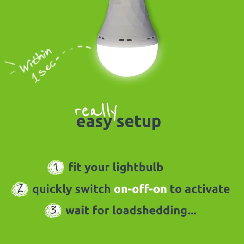 Gizzu Everglow Rechargeable Warm White Emergency LED Bulb - Bayonett