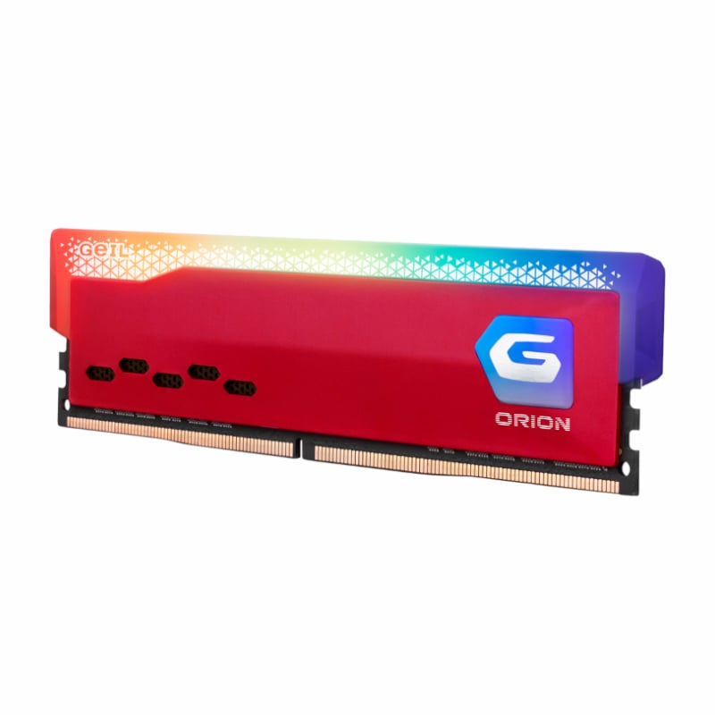 Geil Orion RGB 16GB KIT(2X8GB) 3600MHz DDR4 Desktop Gaming Memory-Red