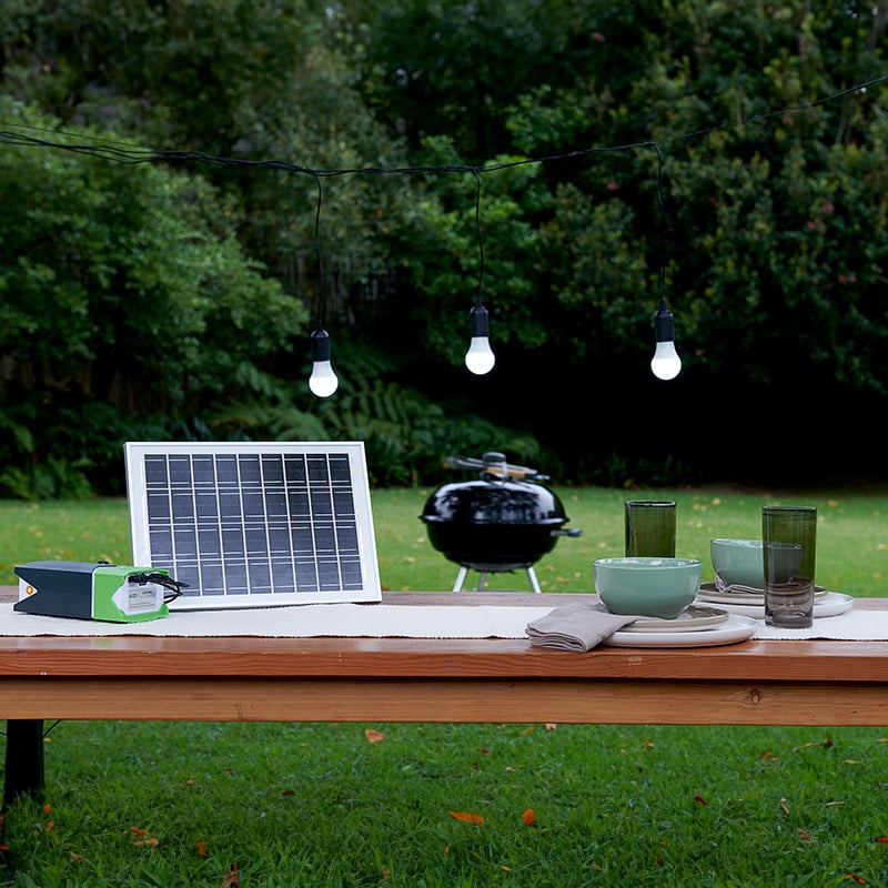 GIZZU 10W Solar Panel Lighting Kit