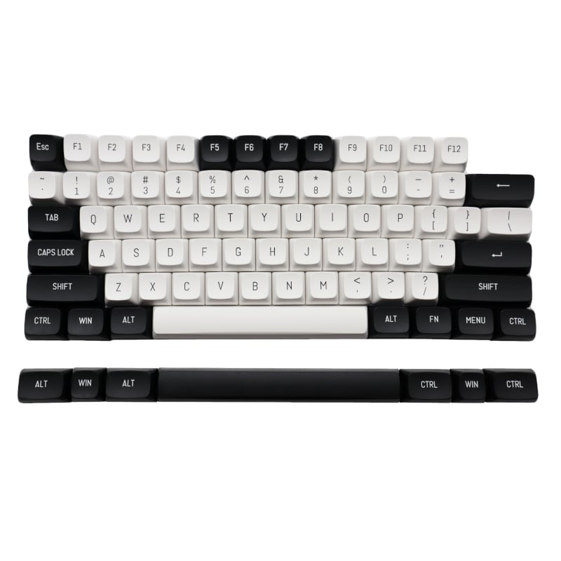 REDRAGON KeyCaps Black and White PBT 150Key set