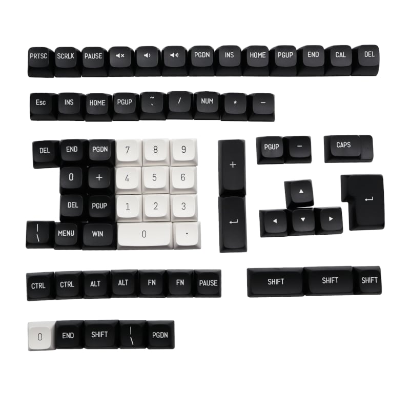 REDRAGON KeyCaps Black and White PBT 150Key set