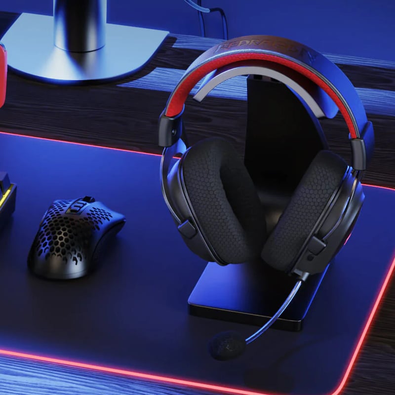 REDRAGON Over-Ear ZEUS-X Wireless RGB Gaming Headset - Black