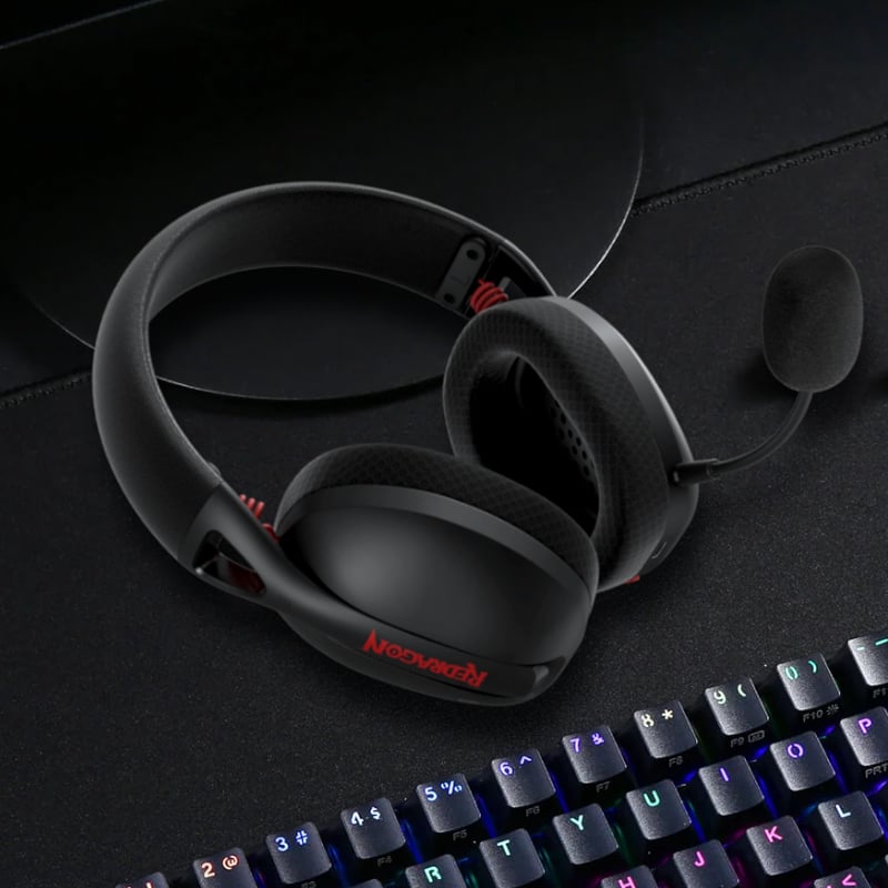 REDRAGON Over-Ear IRE BT5.2 Wireless Gaming Headset - Black