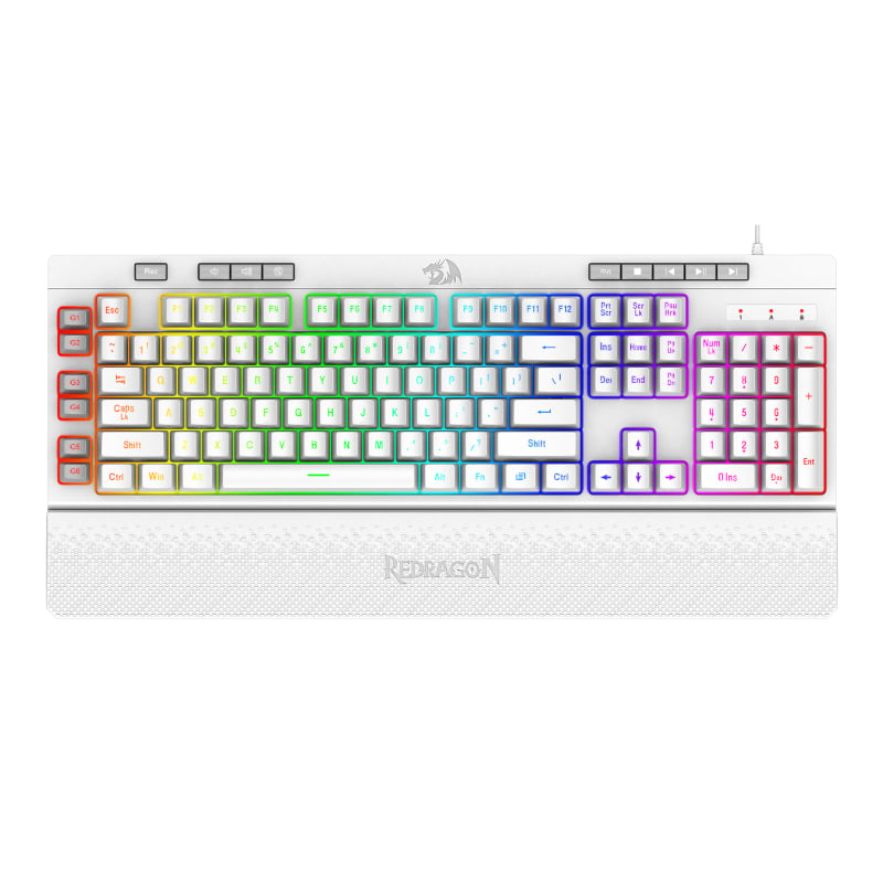 REDRAGON SHIVA Membrane Keyboard - White