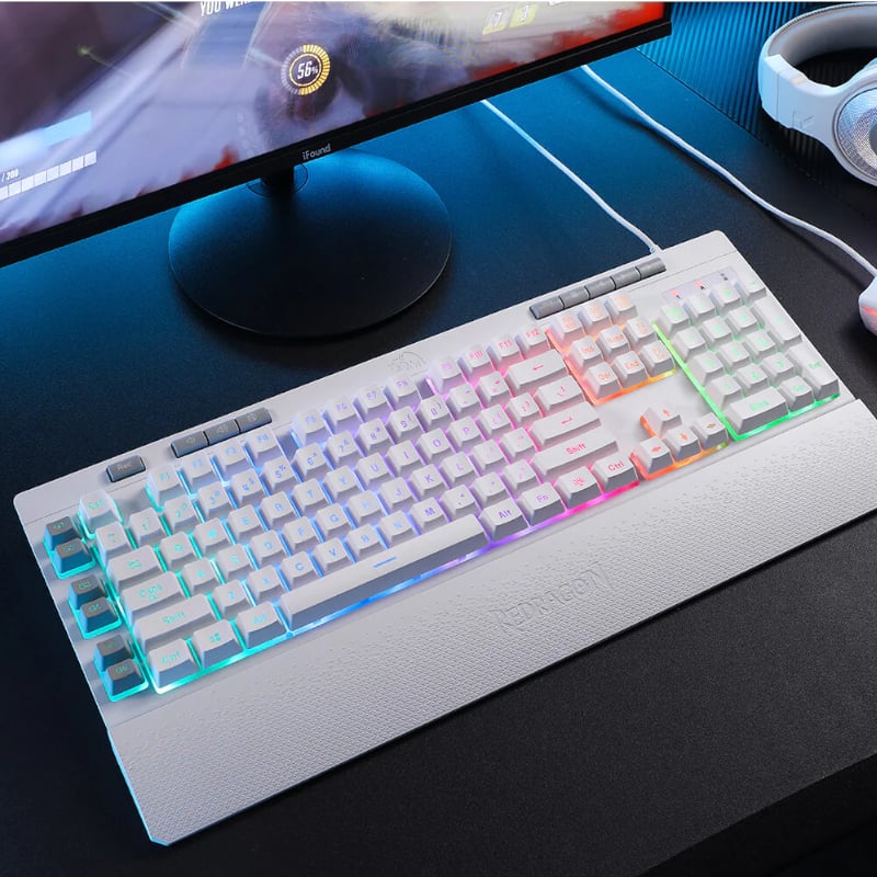 REDRAGON SHIVA Membrane Keyboard - White