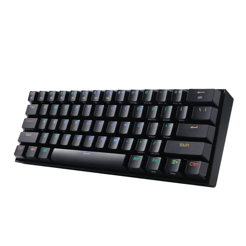 REDRAGON DRACONIC PRO Mechanical 61 Key|Bluetooth 5.0|RGB 9 Colour Modes|Rechargable Battery|Type-C Charging Cable Gaming Keyboard - Black