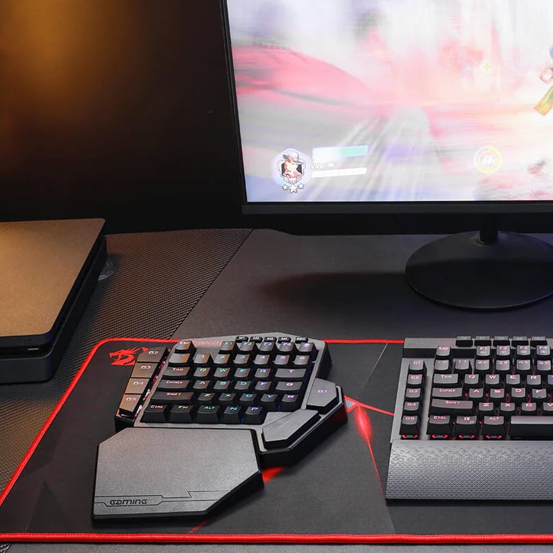 REDRAGON Diti Elite One-Handed RGB Wireless Mechanical Gaming Keyboard - Black