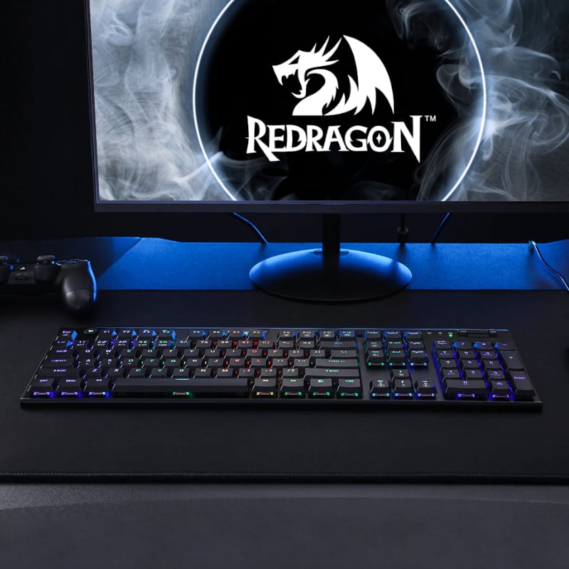 REDRAGON MECHANICAL HORUS WIRELESS GAMING KEYBOARD RED SWITCHES