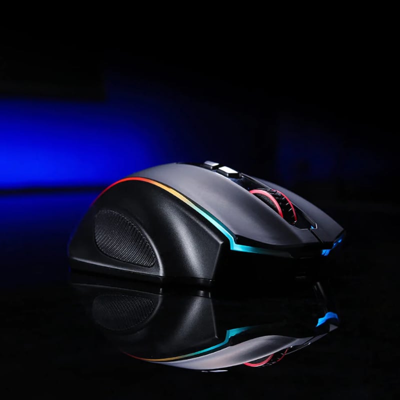 REDRAGON VAMPIRE ELITE Wireless 16000DPI|8 Button|Ergonomic Design|P3335 Optical Sensor|Type-C Cable|RGB Backlit Gaming Mouse - Black