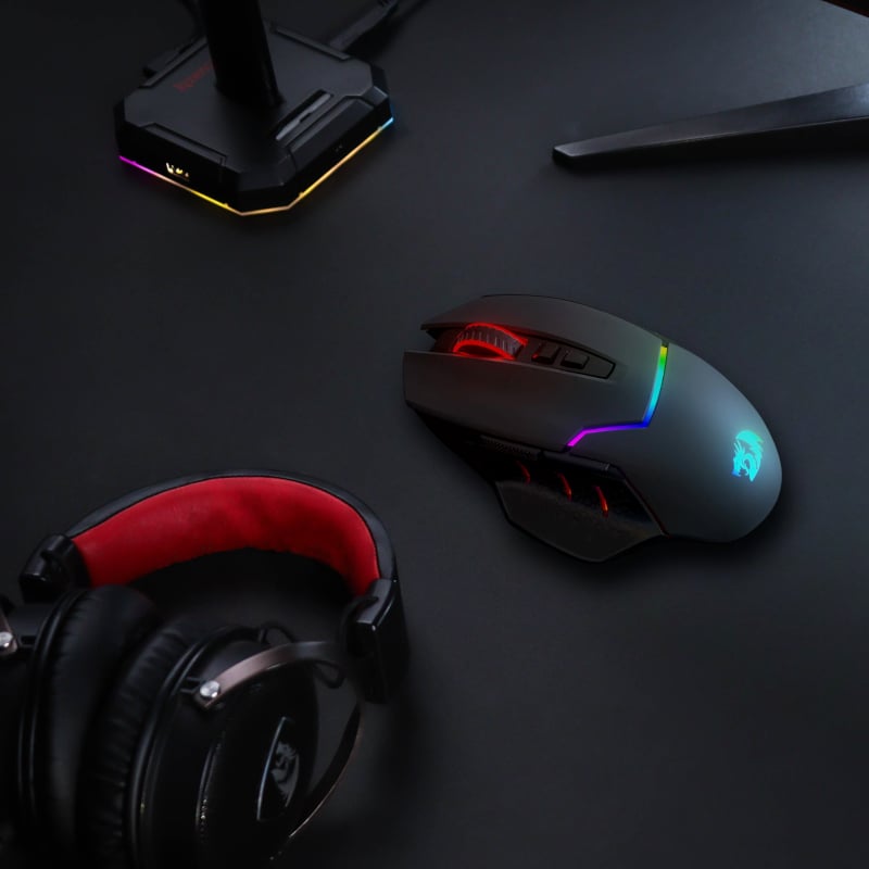 REDRAGON Mirage Pro 8000DPI RGB Wireless Gaming Mouse - Black