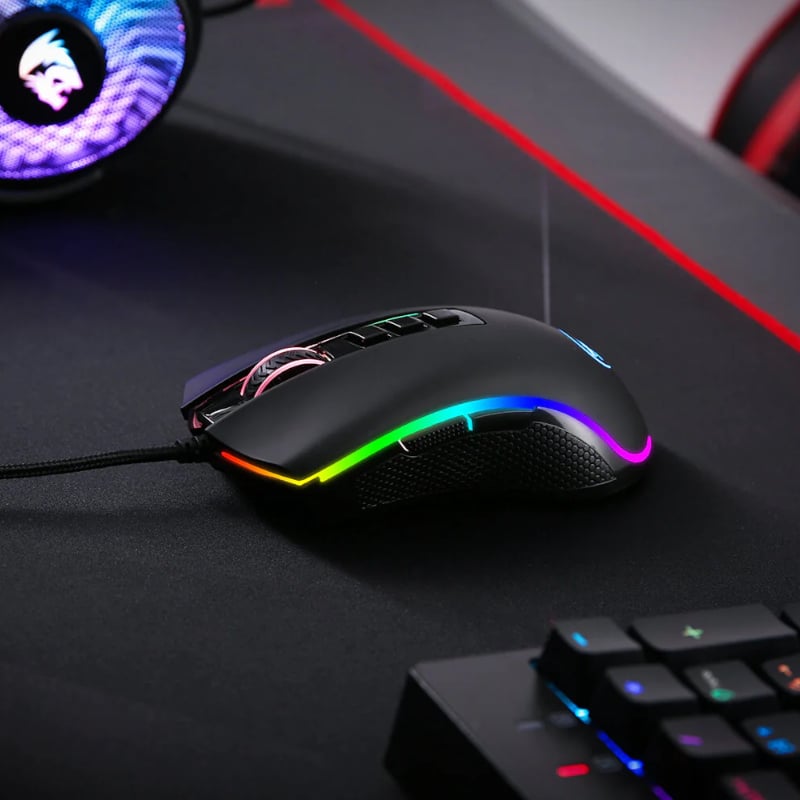 REDRAGON COBRA FPS 32000DPI RGB Gaming Mouse - Black