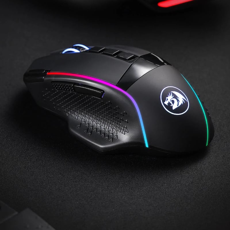 REDRAGON Enlightment 19000DPI RGB Wireless Gaming Mouse - Black