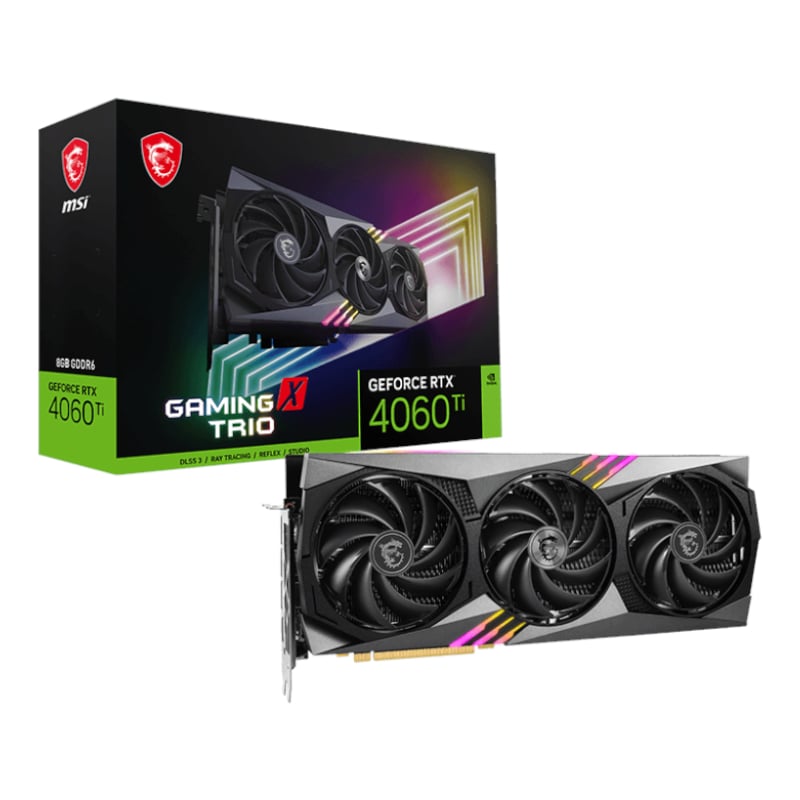 MSI Nvidia GeForce RTX 4060Ti Gaming XTRIO 8G GDDR6X 128-BIT Graphics Card