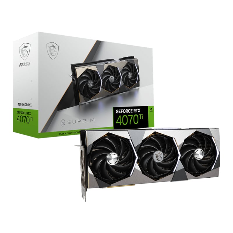 MSI Nvidia GeForce RTX 4070Ti Suprim 12G GDDR6X 256-BIT Graphics Ca