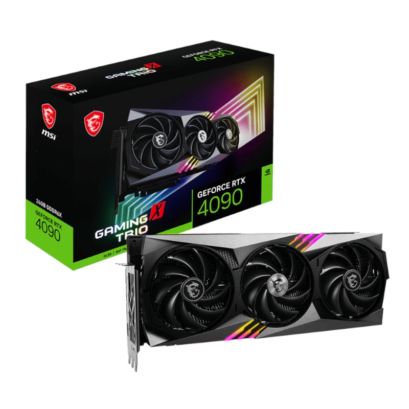 MSI Nvidia GeForce RTX 4090 Gaming X Trio OC 24G GDDR6X 384-BIT Graphics Card