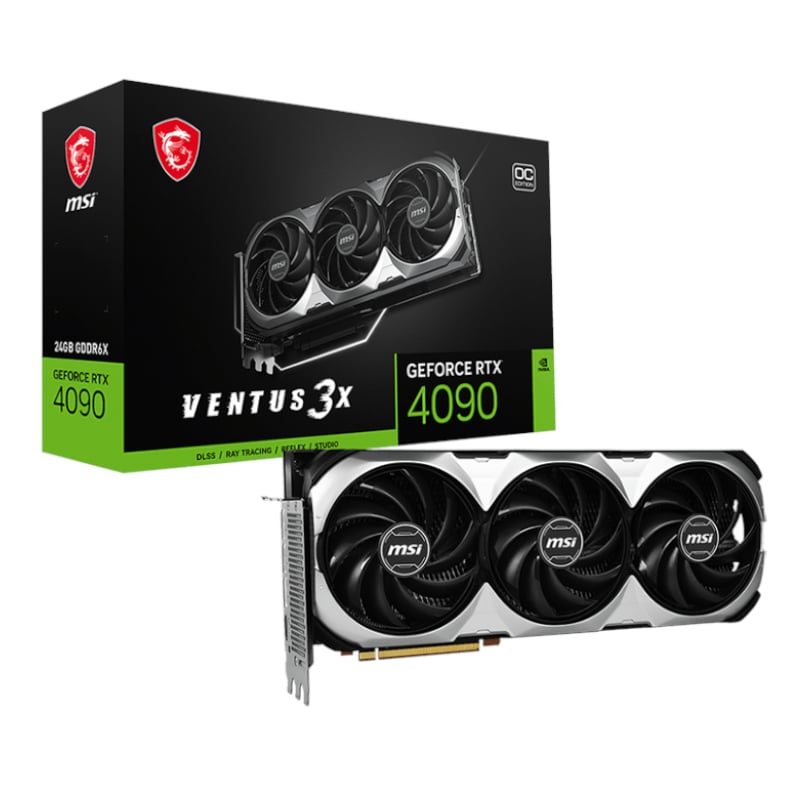 MSI Nvidia GeForce RTX 4090 Ventus 3X OC 24G GDDR6X 384-BIT Graphics Card